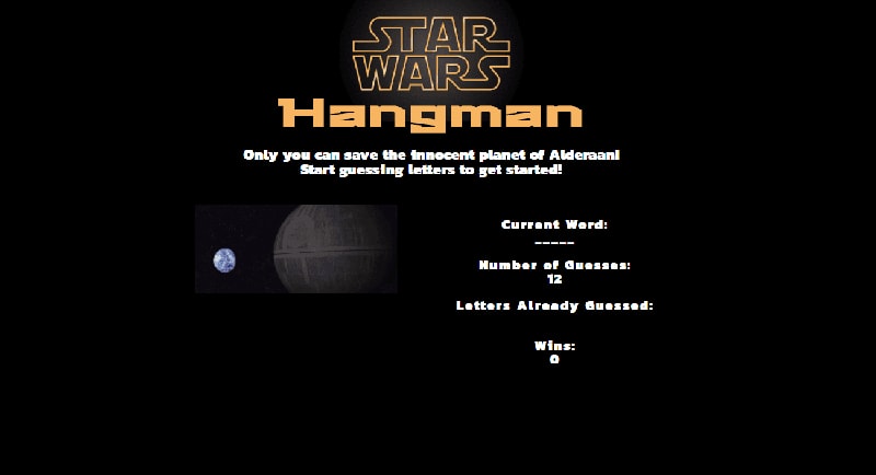 Star Wars Hangman
