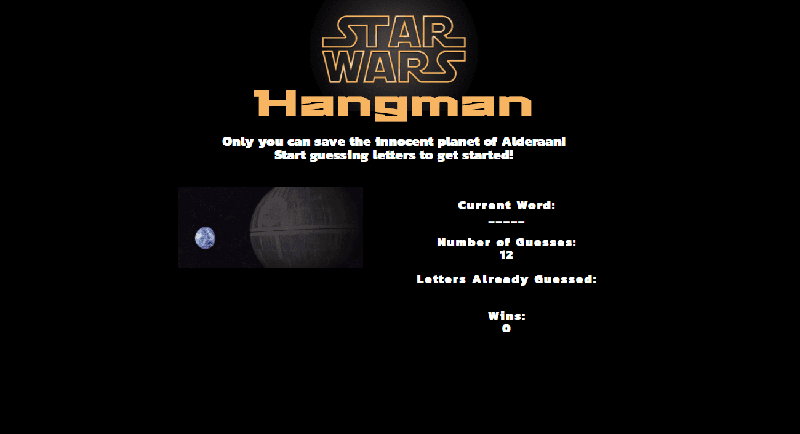 Star Wars Hangman