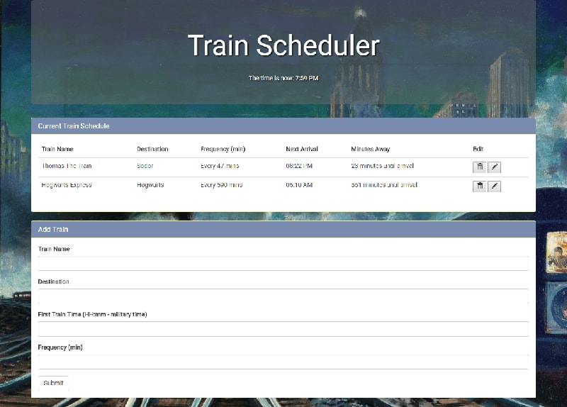Train Scheduler