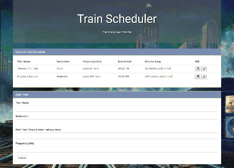 Train Scheduler
